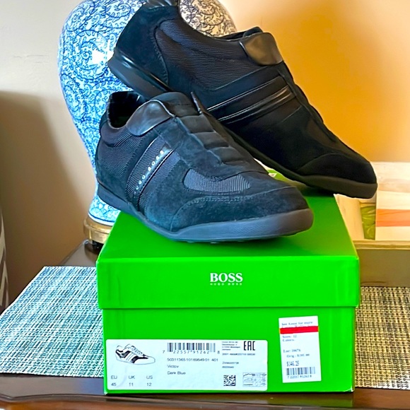 Nwt Boss Hugo Boss Leather Man Sneakers 
